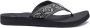 Reef Spring Woven Black White Dames Slippers Zwart Wit - Thumbnail 6