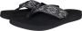 Reef Spring Woven Black White Dames Slippers Zwart Wit - Thumbnail 8