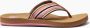 Reef Spring Woven Smoothie Stripe Dames Slippers Cogna Roze - Thumbnail 3