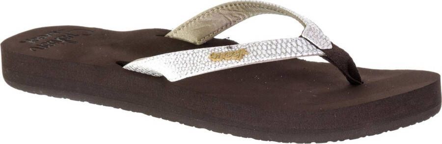 Reef Star Cushion Sassy Dames Slippers Brown White