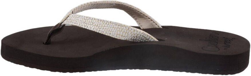 Reef Star Cushion Sassy Dames Slippers Brown White