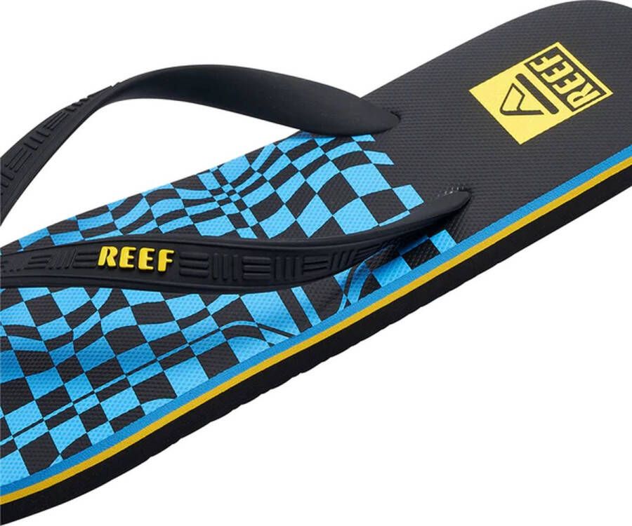 Reef Teenslippers Jongens model Switchfoot Print Blauw Zwart