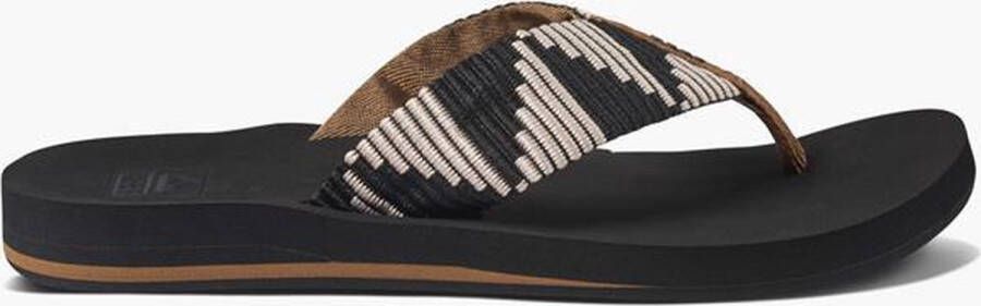 Reef Zwarte Teenslippers Spring Woven Pebble - Foto 3