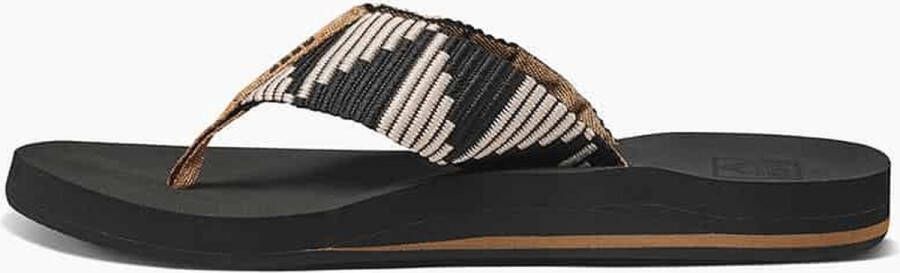 Reef Zwarte Teenslippers Spring Woven Pebble - Foto 5