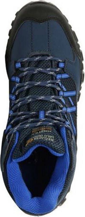 Regatta Edgepoint Junior Middelhoge Wandelschoenen Kinderen Unisex Waterdicht Ademend Blauw