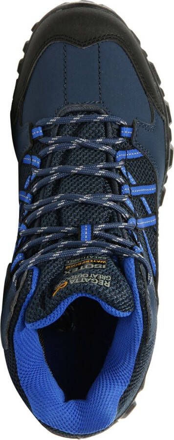 Regatta Edgepoint Junior Middelhoge Wandelschoenen Kinderen Unisex Waterdicht Ademend Blauw