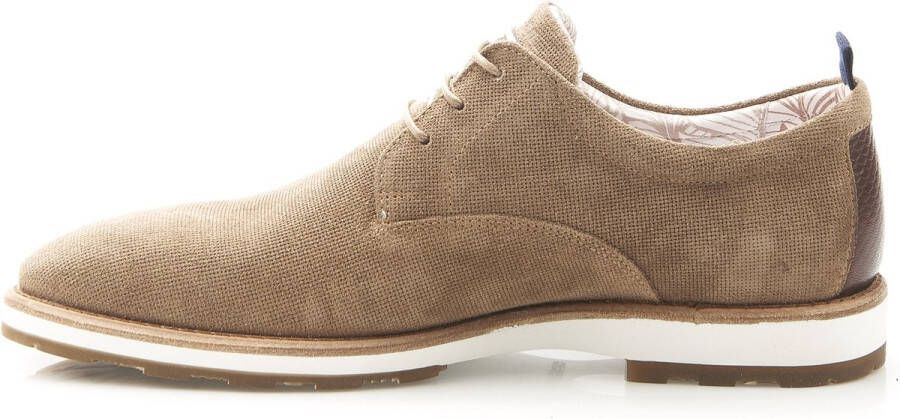 Rehab Beige Veterschoenen Pozato Dots