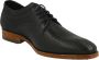 Rehab Vrouwen Veterschoenen Herenschoenen Brad weave Zwart - Thumbnail 10