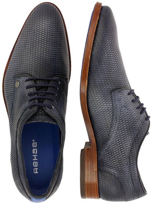 Rehab Footwear Brad Weave Formal Shoe Men Indigo