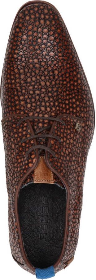 Rehab Greg Gravel heren nette schoenen Cognac