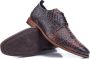 Rehab Greg Snake Carpet Nette schoenen Veterschoenen Heren Bruin - Thumbnail 12