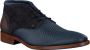 Rehab Footwear Salvador Zig Zag | Halfhoge donkerblauwe nette schoenen - Thumbnail 7