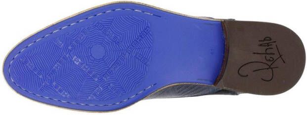 Rehab Footwear Salvador Zig Zag | Halfhoge donkerblauwe nette schoenen - Foto 10