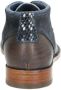 Rehab Footwear Salvador Zig Zag | Halfhoge donkerblauwe nette schoenen - Thumbnail 11