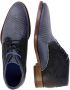 Rehab Footwear Salvador Zig Zag | Halfhoge donkerblauwe nette schoenen - Thumbnail 14