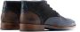 Rehab Footwear Salvador Zig Zag | Halfhoge donkerblauwe nette schoenen - Thumbnail 6