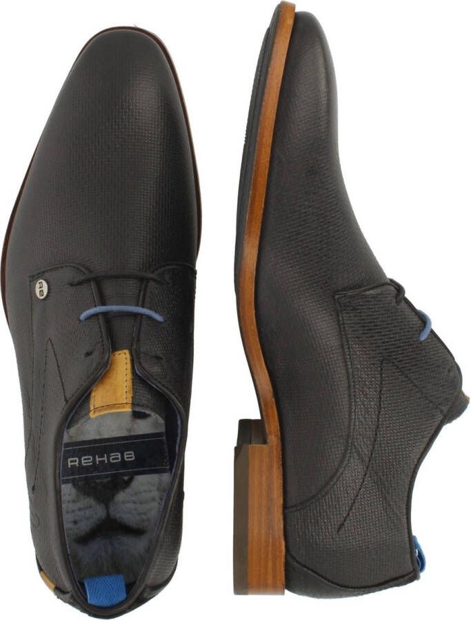 Rehab Vrouwen Veterschoenen Herenschoenen Greg Wall Blauw - Foto 2