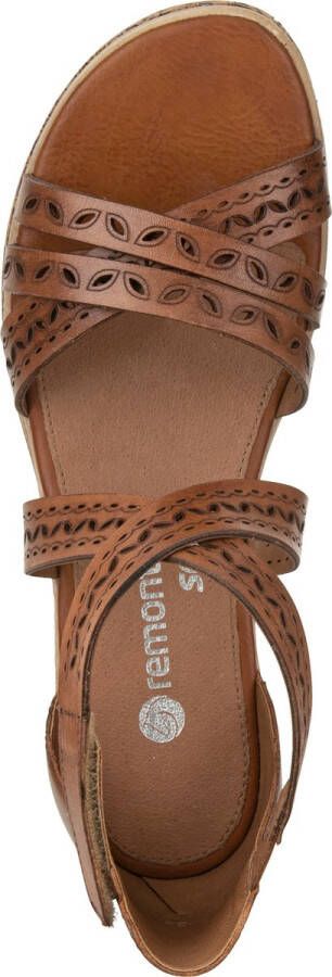 Remonte Comfortabel Sandalen Plat cognac