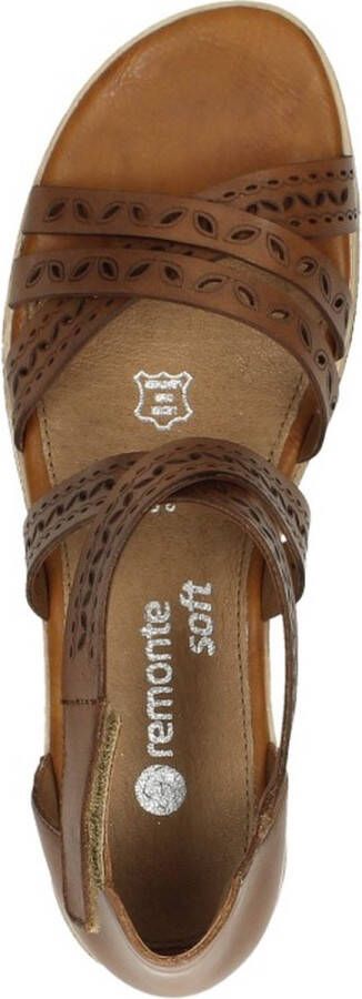 Remonte Comfortabel Sandalen Plat cognac