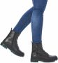 Remonte D0C70 Dames Veterschoen Zwart - Thumbnail 4
