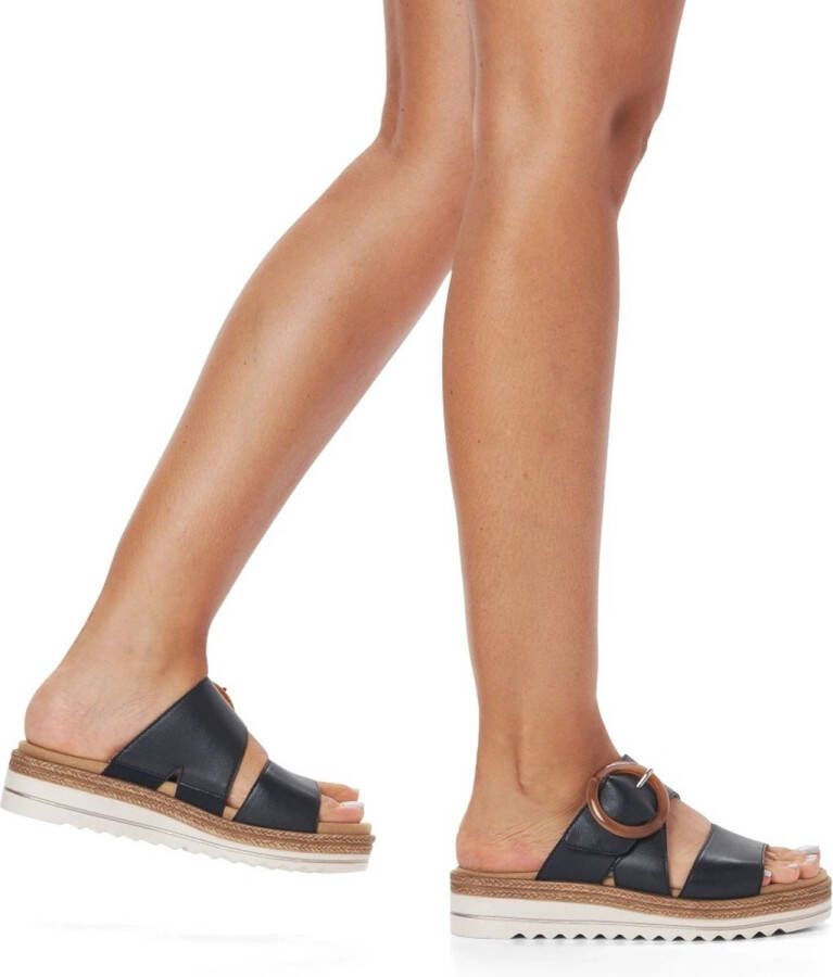 Remonte Slippers sleehak zomerschoen pantoffels met decoratieve gesp - Foto 11