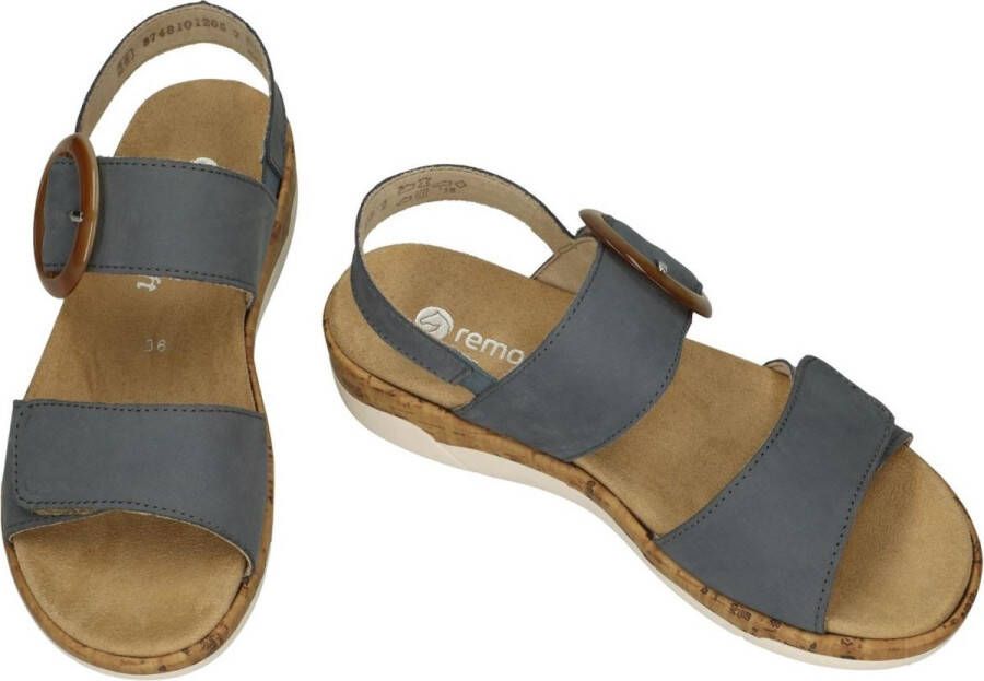 Remonte Sandalen sleehak sandaal zomerschoen met uitneembaar voetbed - Foto 6