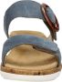 Remonte Comfortabel Sandalen Plat licht blauw - Thumbnail 8