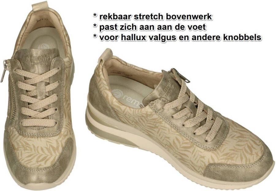 Remonte -Dames goud sneakers