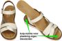 Remonte -Dames off-white-crÈme-ivoorkleur sandalen - Thumbnail 4