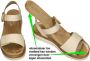 Remonte -Dames off-white-crÈme-ivoorkleur sandalen - Thumbnail 9