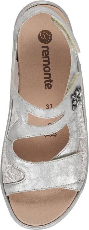 Remonte Dames Sandaal D7647-40 Zilver Print