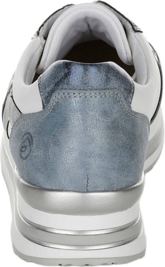 Remonte Dames Sneaker D1320-80 Blauw Wit Zilver