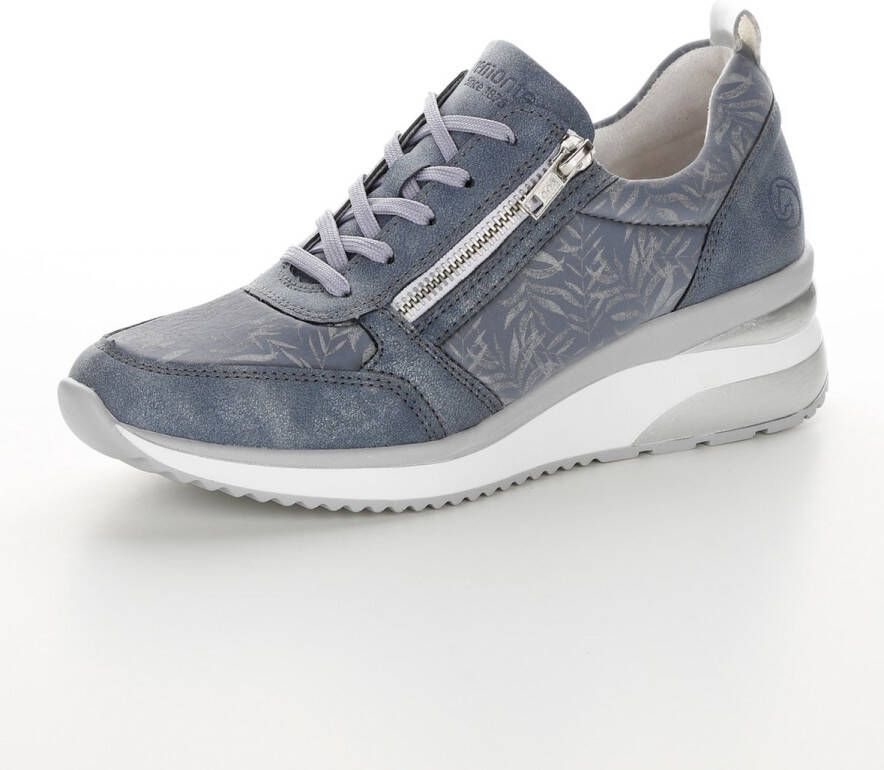 Remonte Blauwe Sneakers met Bladerenmotief voor Dames Blue Dames - Foto 7
