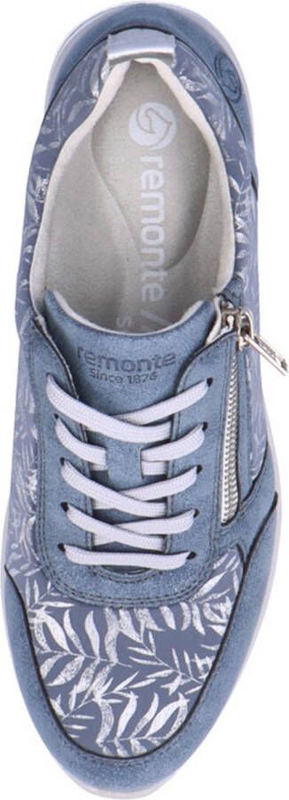 Remonte Dames Sneaker D2401-10 Jeansblauw Wit