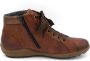 Remonte Hoge veterschoenen met fijne stempeldruk - Thumbnail 5