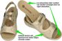 Remonte Dames Sandaal D7647 94 Lichtbeige Metallic - Thumbnail 6