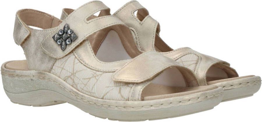 Remonte Leren Dames Sandalen Zacht Goud