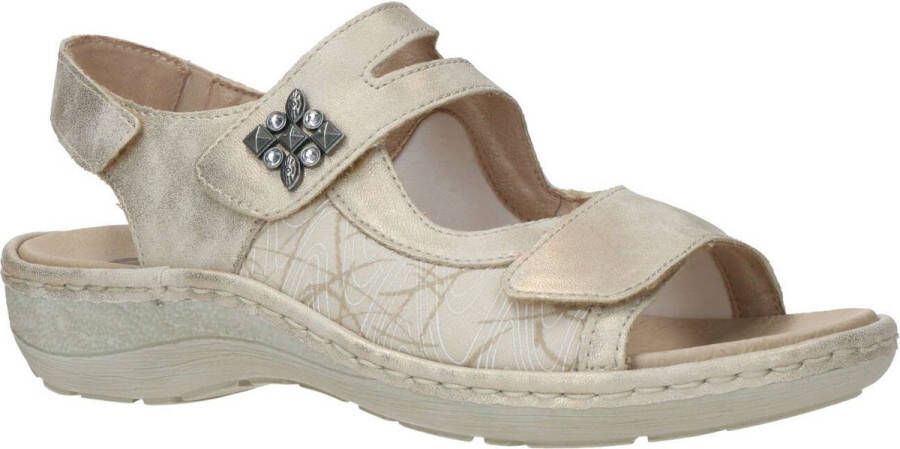 Remonte Leren Dames Sandalen Zacht Goud