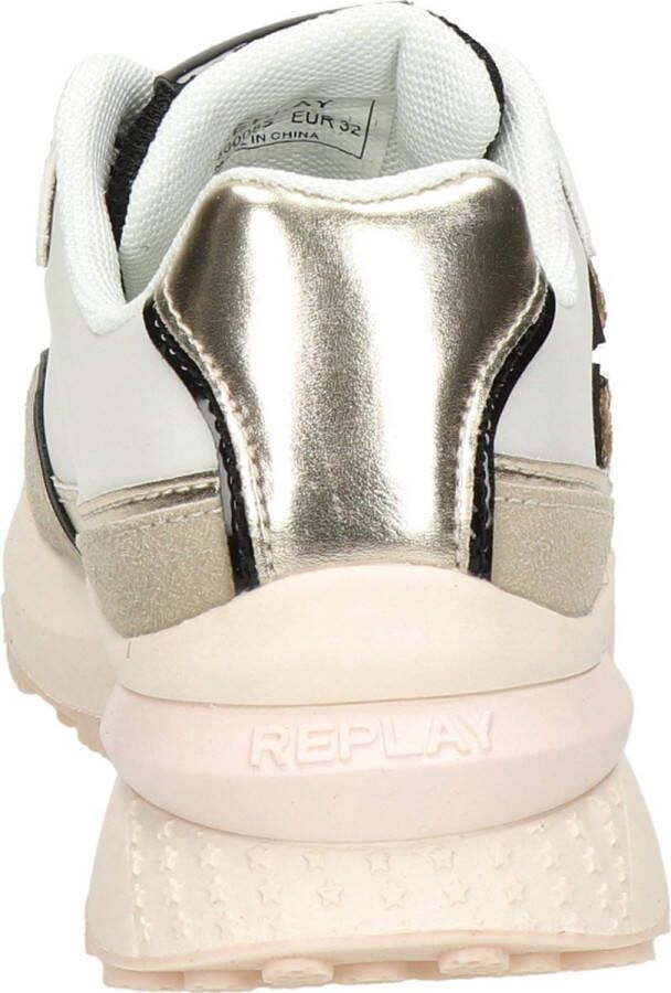 Replay Athena Jr-1 Lage sneakers Meisjes Kids Beige