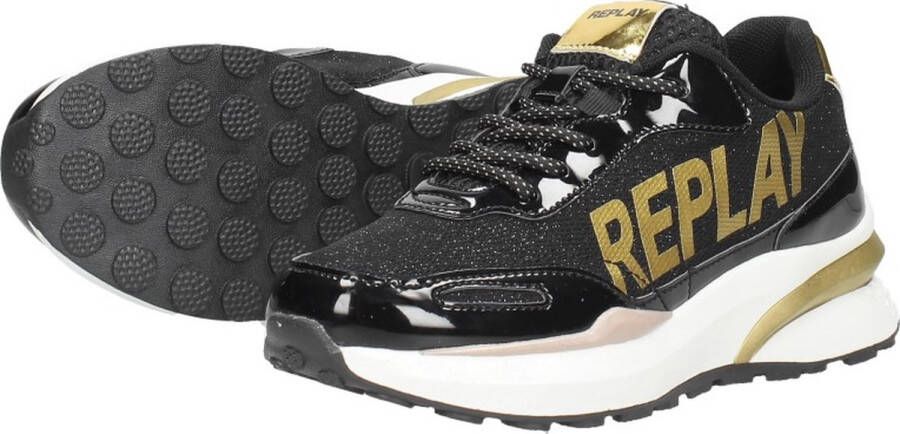 Replay Athena Sneakers Laag Zwart