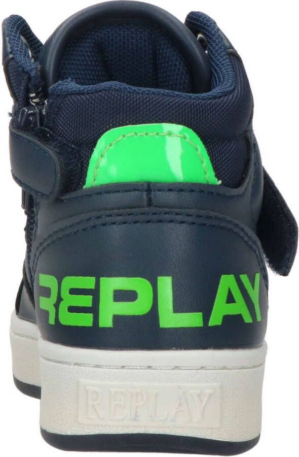 Replay Cobra Hoge sneakers Jongens Kids Blauw