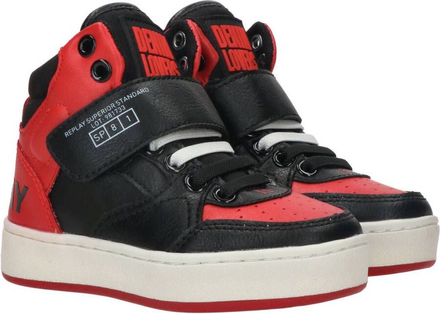 Replay Cobra Hoge sneakers Jongens Kids Zwart