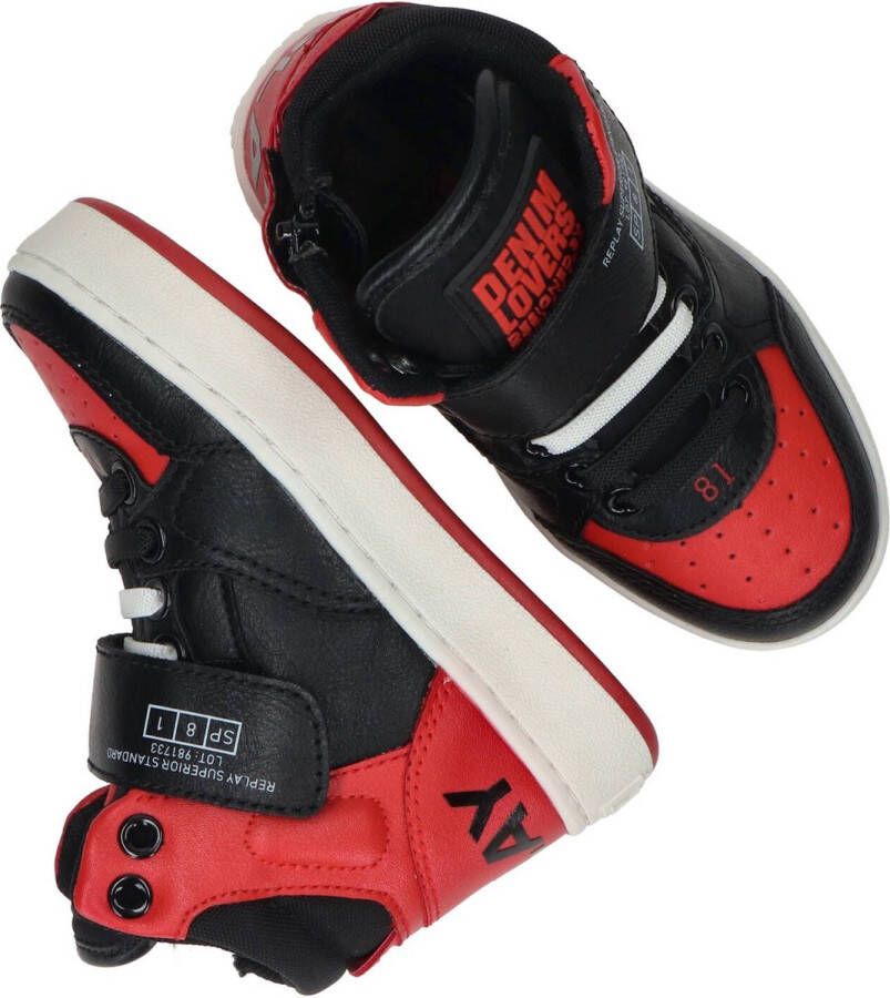 Replay Cobra Hoge sneakers Jongens Kids Zwart