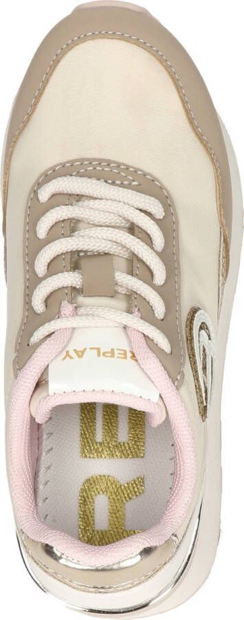 Replay Elektra Jr-1 Lage sneakers Meisjes Beige