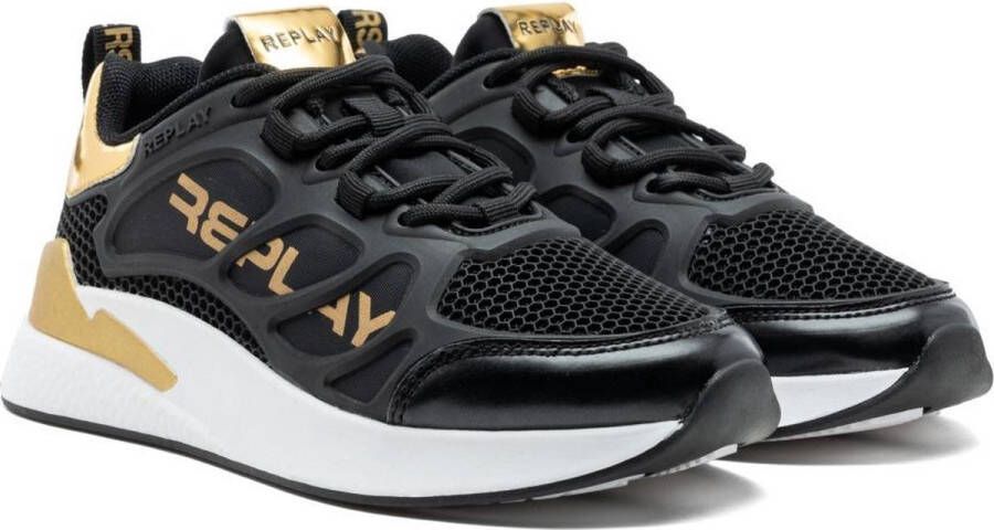Replay Maze Jr Lage sneakers Meisjes Zwart
