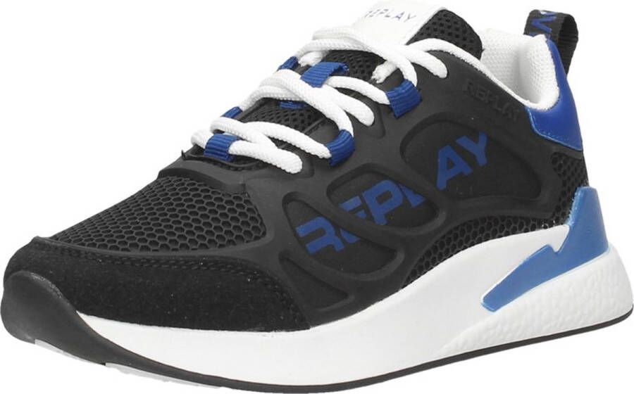 Replay Maze JR Sneakers Laag Zwart