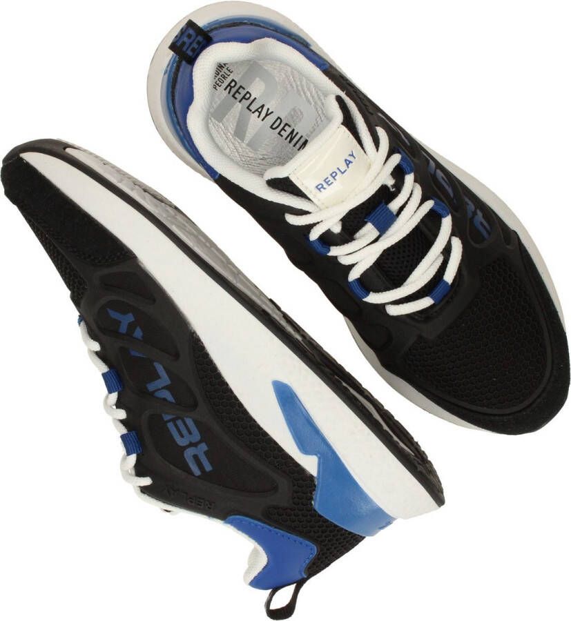 Replay Maze JR Sneakers Laag Zwart