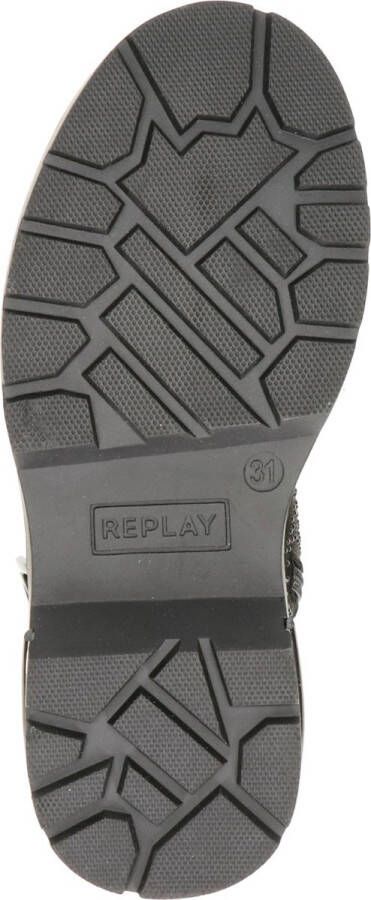 Replay meisjes veterboot Zwart
