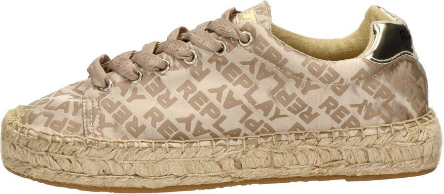 Replay Nash Allover Veterschoenen Laag Goudkleur