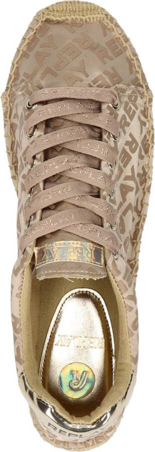 Replay Nash Allover dames sneaker Beige